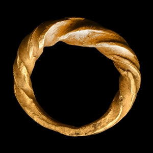 Viking Age Twisted Gold Ring