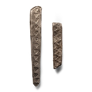 Viking Age Stamped Silver Bar Group