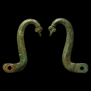 Roman Bronze Armour Double Fastening Hooks