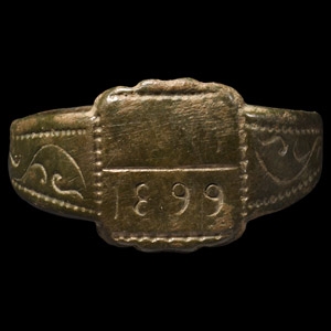 Post Medieval Bronze Ring with Date