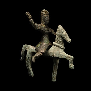 Roman Bronze Horse and Rider