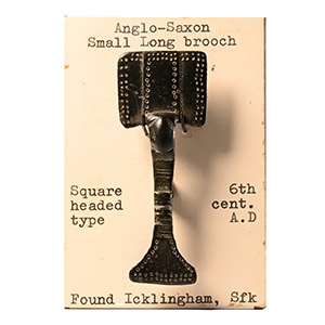 Anglo-Saxon Bronze Square-Headed Long Brooch