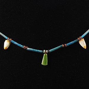 Egyptian Faience Bead Necklace