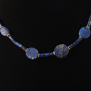 Bactrian Style Lapis Lazuli Bead Necklace