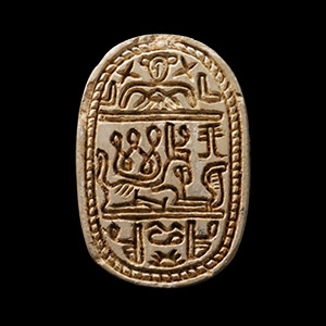 Scarab with Sphinx