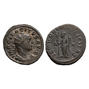 Ancient Roman Imperial Coins - Tacitus - Felicitas AE Antoninianus