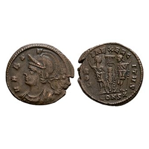 Ancient Roman Imperial Coins - Constantine I Period - Urbs Roma Commemorative Bronze