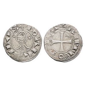 World Coins - Crusader Issues - Bohemund III - AR Denier