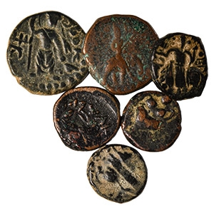 Ancient Greek Coins - Indo Greek - AE Coin Group [6]