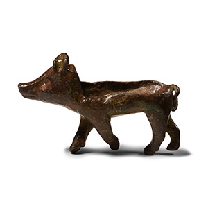 Romano-British Celtic Bronze Pig Cosmetic Grinder