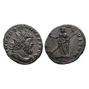 Ancient Roman Imperial Coins - Postumus - Pax AE Antoninianus
