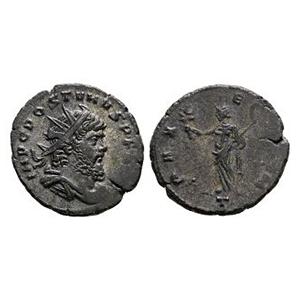 Ancient Roman Imperial Coins - Postumus - Pax AE Antoninianus