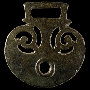 Roman Bronze Military Equestrian Pelta Fitting