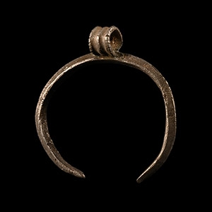 Roman Silver Lunar Pendant