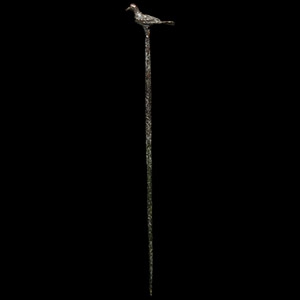 Iron Age Bronze Pin with Bird Finial
