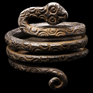 Romano-Egyptian Silver Snake Ring