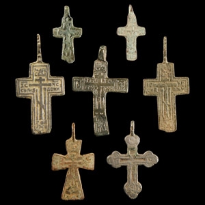 Post Medieval Bronze Cross Pendant Collection