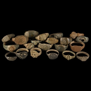 Roman to Post Medieval Bronze Ring Collection