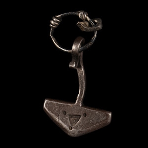 Viking Age Silver Thors Hammer Pendant