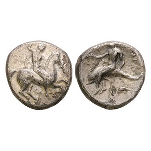 Ancient Greek Coins - Calabria - Tarentum - AR Nomos