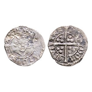 English Medieval Coins - Edward I - London - Long Cross Farthing
