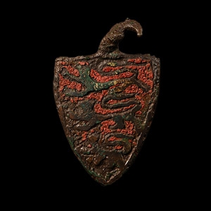Medieval Knights Heraldic Horse Harness Pendant with Royal Arms