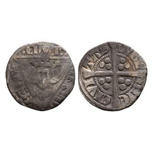 World Coins - Ireland - Edward I - Dublin - Long Cross AR Penny