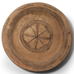Western Asiatic Ceramic Plate with Star
