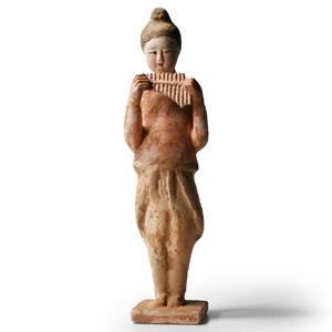 Chinese Tang Terracotta Standing Musician