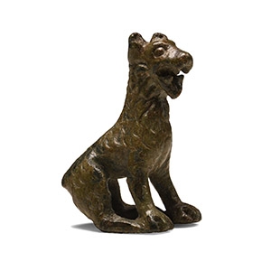 Bronze Sitting Dog