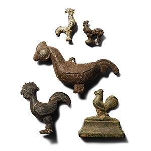 Roman Bronze Cockerel Collection