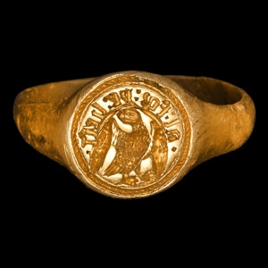 The Roxwell Medieval Gold Signet Ring of Kings Serjeant William Skrene