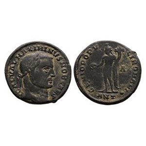 Ancient Roman Imperial Coins - Maximinus II - Genius Follis