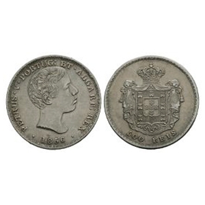 World Coins - Portugal - Pedro V - 1856 - 500 Reis