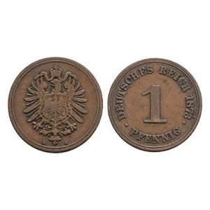 World Coins - Germany - Empire - 1873 A - Pfennig