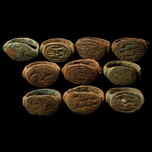 Graeco-Persian Bronze Ring Group