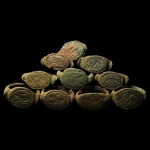 Graeco-Persian Bronze Ring Group