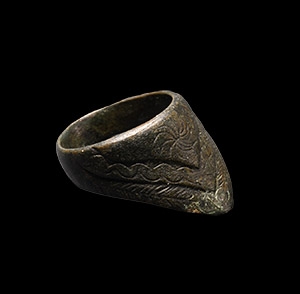 Byzantine Bronze Archers Thumb Ring
