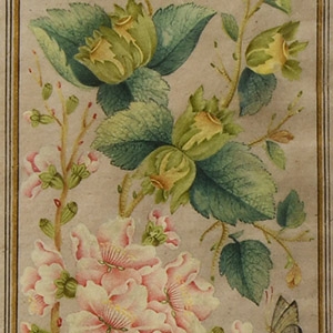 Indian Framed Floral Watercolour Painting