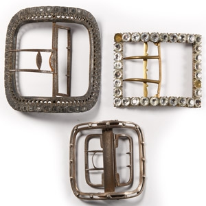 White Metal Shoe Buckle Group