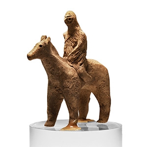 Syro-Hittite Terracotta Horse and Rider Figure