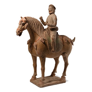 Chinese Tang Ceramic Horse and Rider