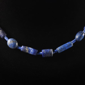 Bactrian Style Lapis Lazuli Bead Necklace String