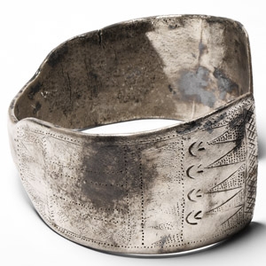 Large Western Asiatic Silver Bracelet