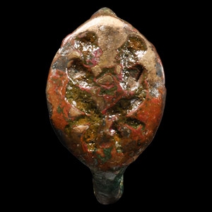 Greek Bronze Ring with Figures