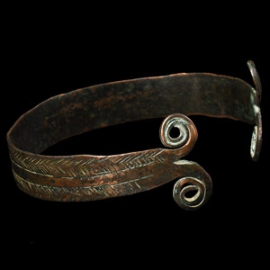European Bronze Age Bracelet with Spectacle Terminals