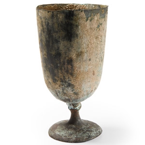 Western Asiatic Bronze Stemmed Goblet