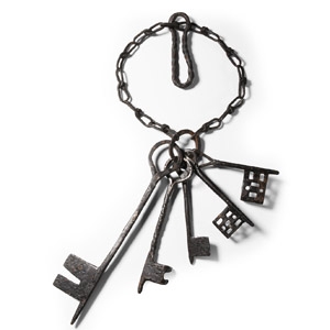 Medieval Iron Wardens Key Belt Group