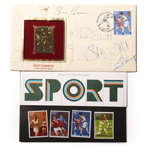Signed Athletics Stamp Cover