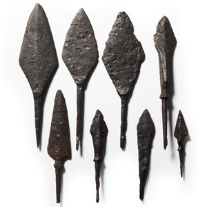 Medieval Iron Arrowhead Group